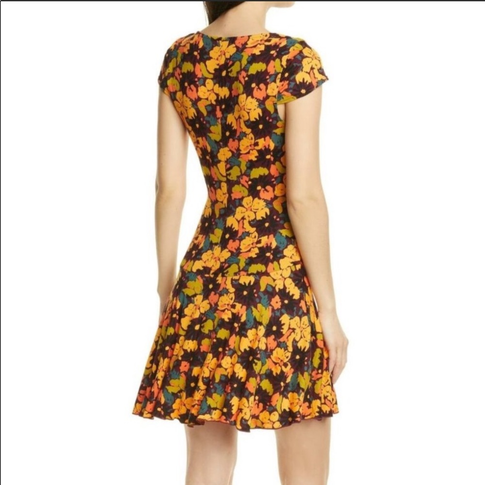 Free People Floral Mini Dress size Medium - Picture 2 of 9